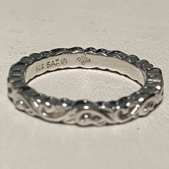 Stacker Ring SAI Size 7.5 Jewelry Sterling Silver Stamped 925 - Picture 6 of 8